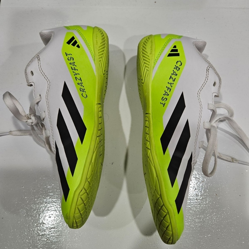 Like new Size 2 boys Adidas XCrazyfast.4 indoor turf soccer shoes